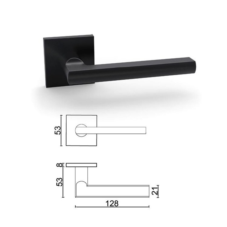 New Front Door Handle Exterior SR10SL243-BK Interior Door Handle Black Door Handle Lock Set Interior