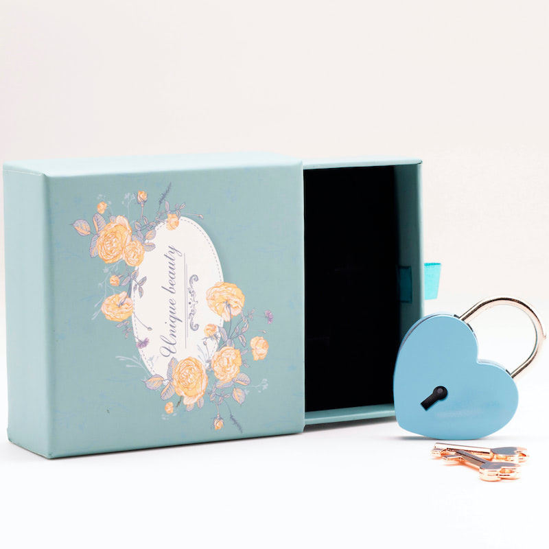 45mm Gift Box packed Cute Children Girls' Gift Padlock For Jewelry Box