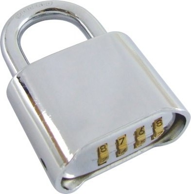 Brass combination padlock, master lock stype