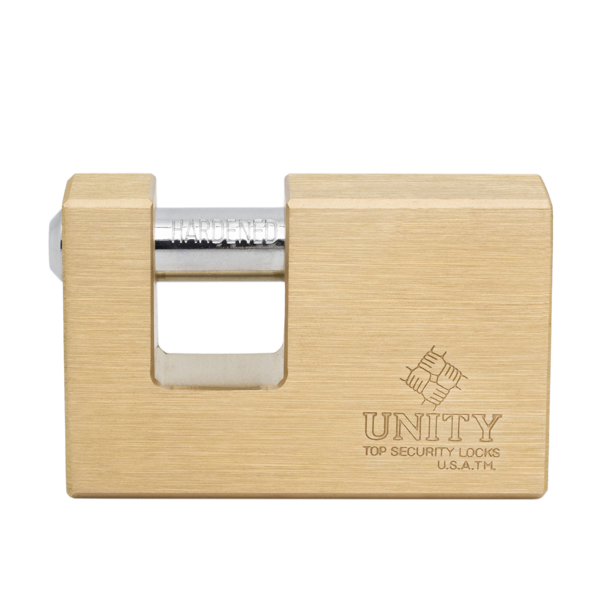 BSU Brass Rectangular Padlock With Cross Keys