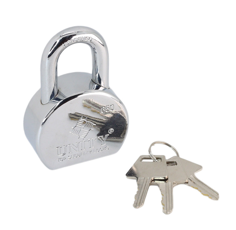 Chrome Plated Heavy Duty 65mm Solid Steel Padlock