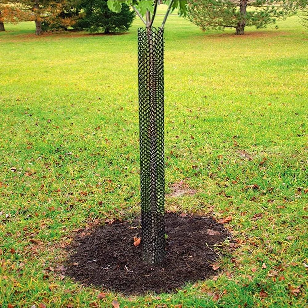 Mesh Tree Trunk Protectors Tree Bark Protector Guard with Zip Ties Protect Tree from Deer Mowers