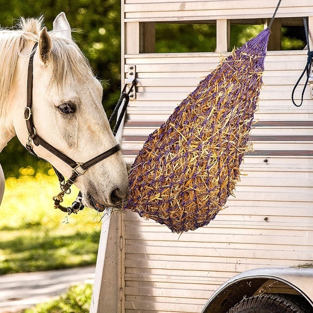 Good quality thick horse hay net slow feeder for horse and other animals