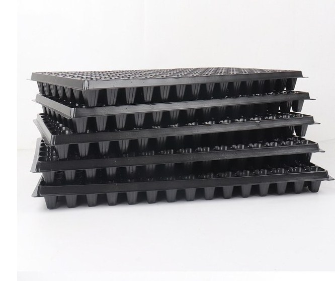 Black plant large 50 holes plastic seedling starter nursery wholesale rice seedling tray for sale