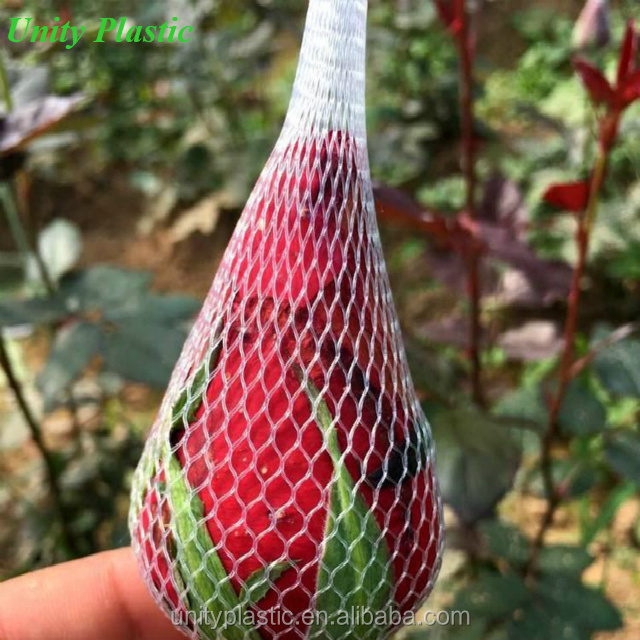 2018 new material rose bud protective plastic sleeve net