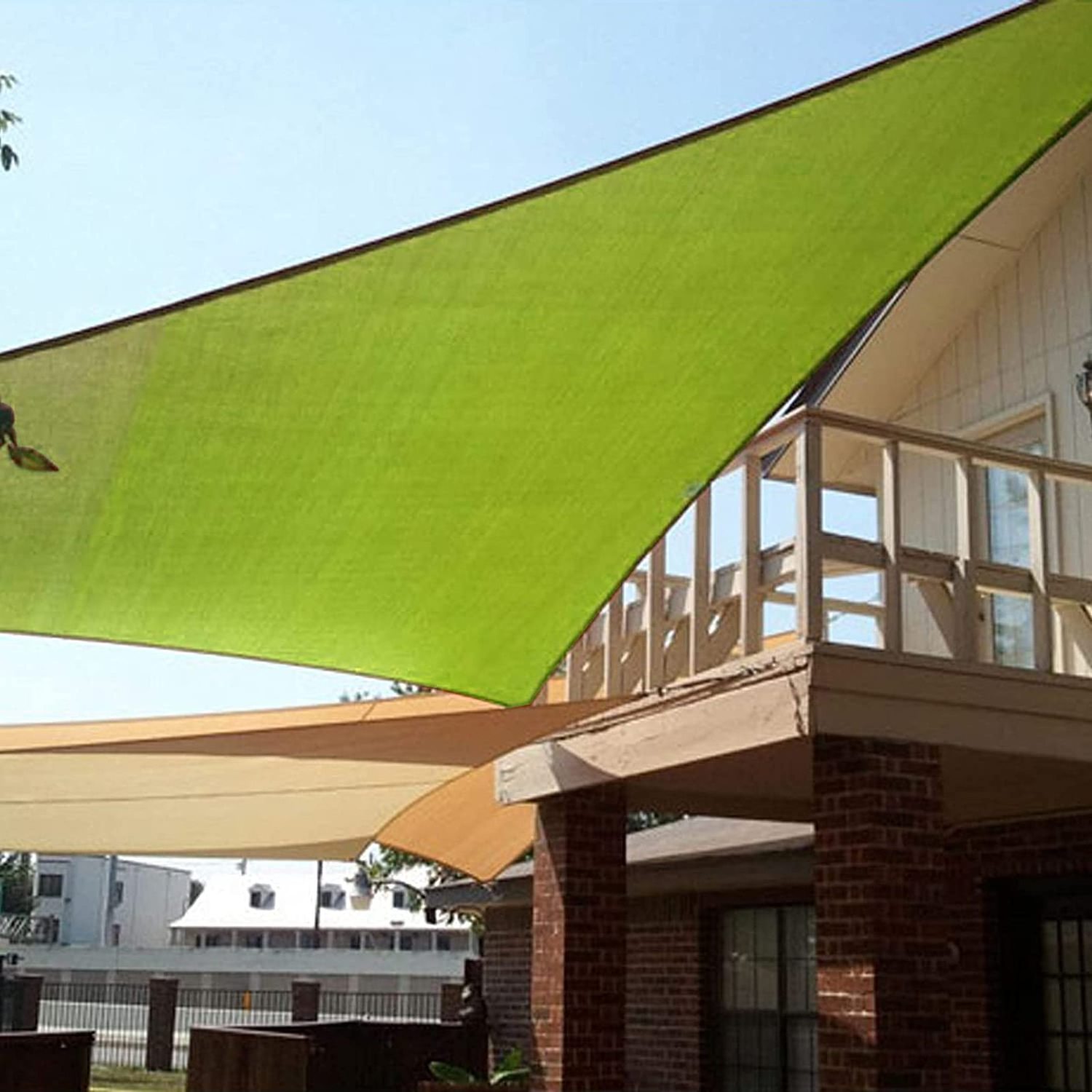 Outdoor Sun Shade Sail Rectangle 16' X 20' Uv Block Canopy Agricultural Shade Sail For Patio Backyard