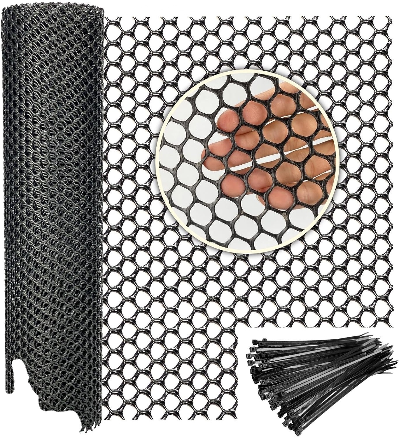 Plant Fence Barrier Chicken Wire Mesh Hexagonal Poultry Mesh Netting Garden Fencing Cat Fencing