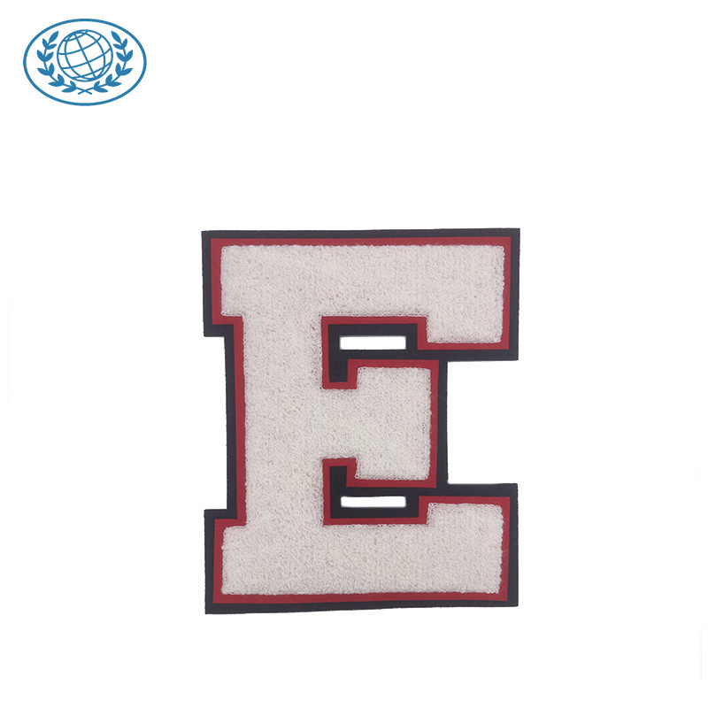 chenille Embroidery letters for school uniforms large alphabet letters