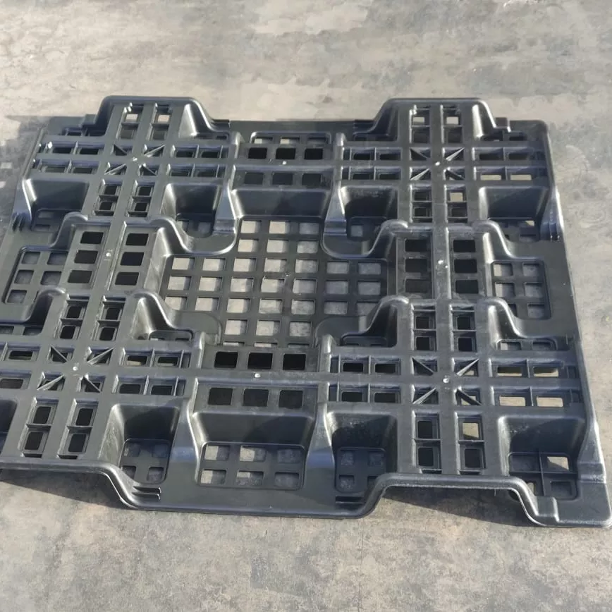 UP ST-17 jumbo bag hdpe plastic pallets for exports iso 9001:2015 food grade hdpe black four way stackable cost affective