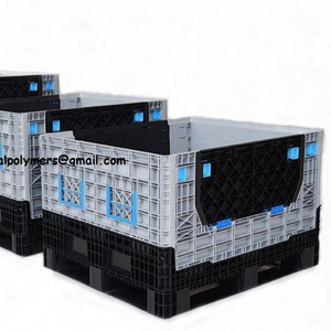 new high quality 2023 pp  plastic pallet box heavy duty large transport industry plastic pallet box large plastic containers