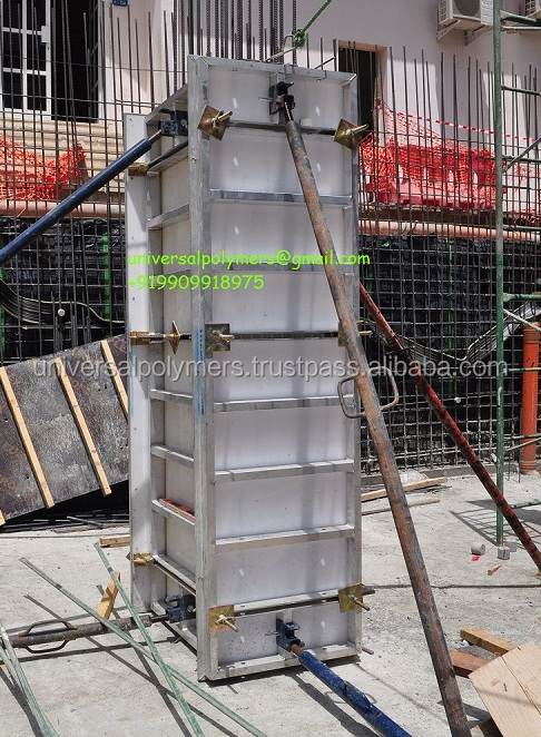 PP reusable 50 times hollow construction building plastic panel construction form work for column concrete system