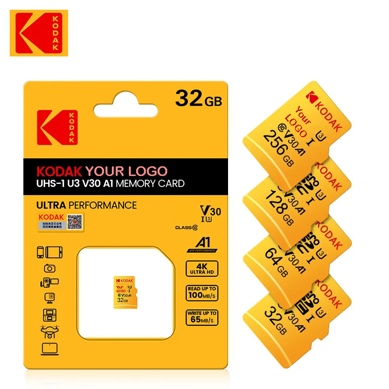 High Speed KODAK 32 GB 64GB 128 GB 256GB TF Card TBH Memory Card For Nintendo Switch And GPS