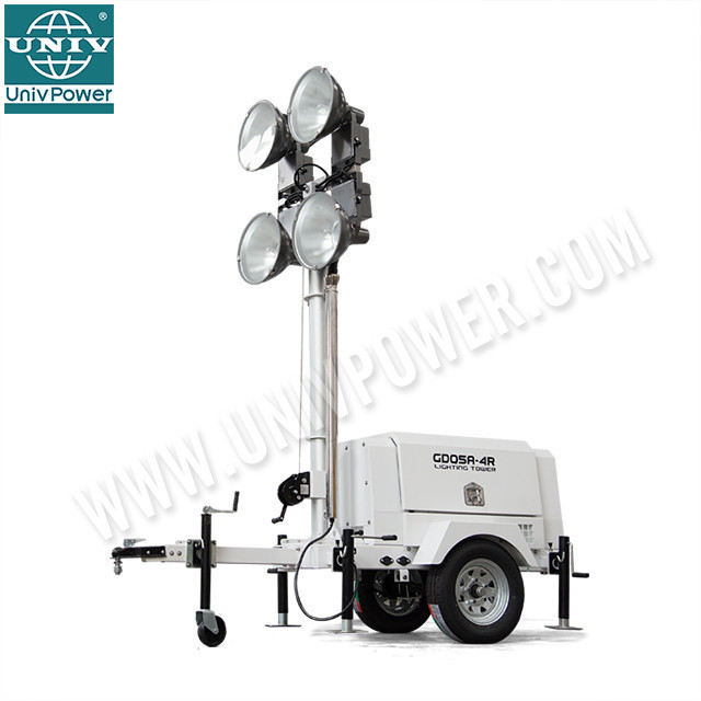 Heavy Duty 9M Industrial LED Flood Lights Mobile Light Tower