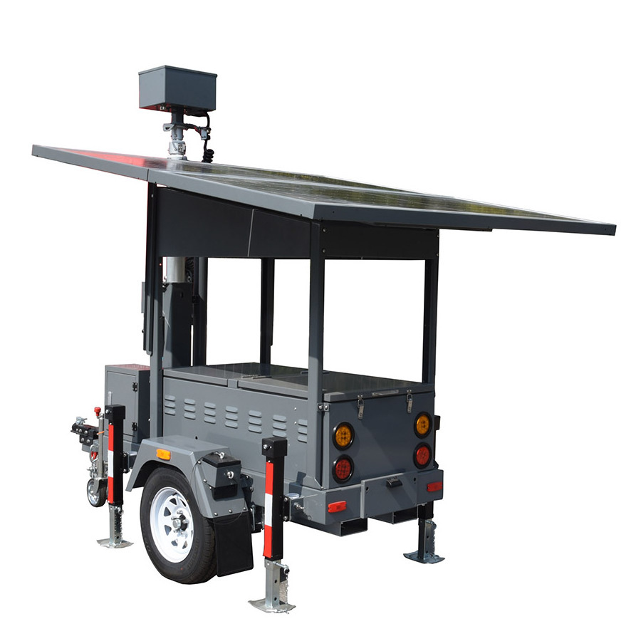 mobile surveillance trailer led high mast Emergency tower light