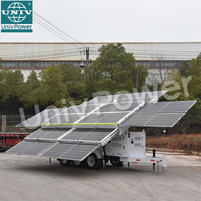 Solar Generator 6000w Solar Energy Systems Portable Solar Power Trailer