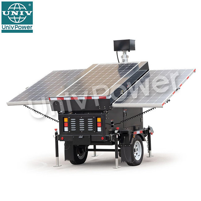 Cheaper Simple  mobile Solar CCTV Lighting Tower