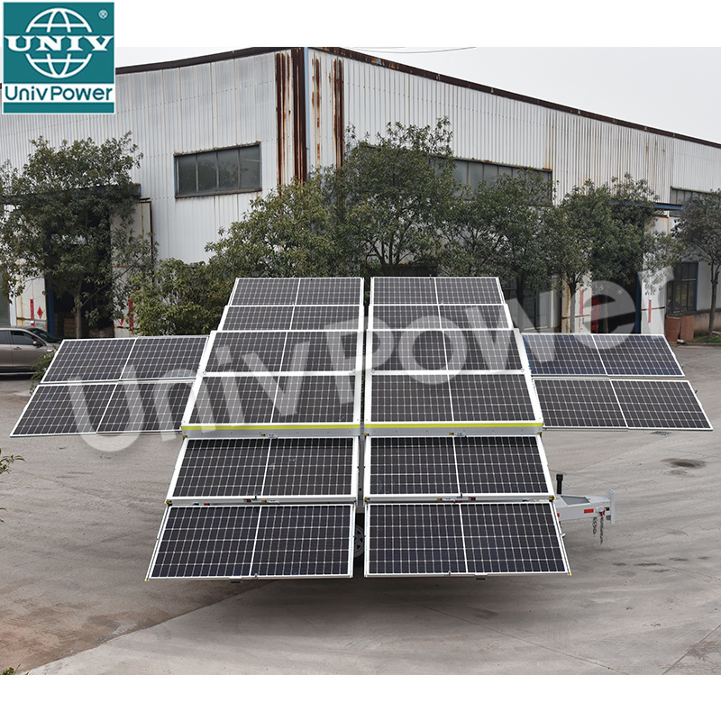 Solar Generator 6000w Solar Energy Systems Portable Solar Power Trailer