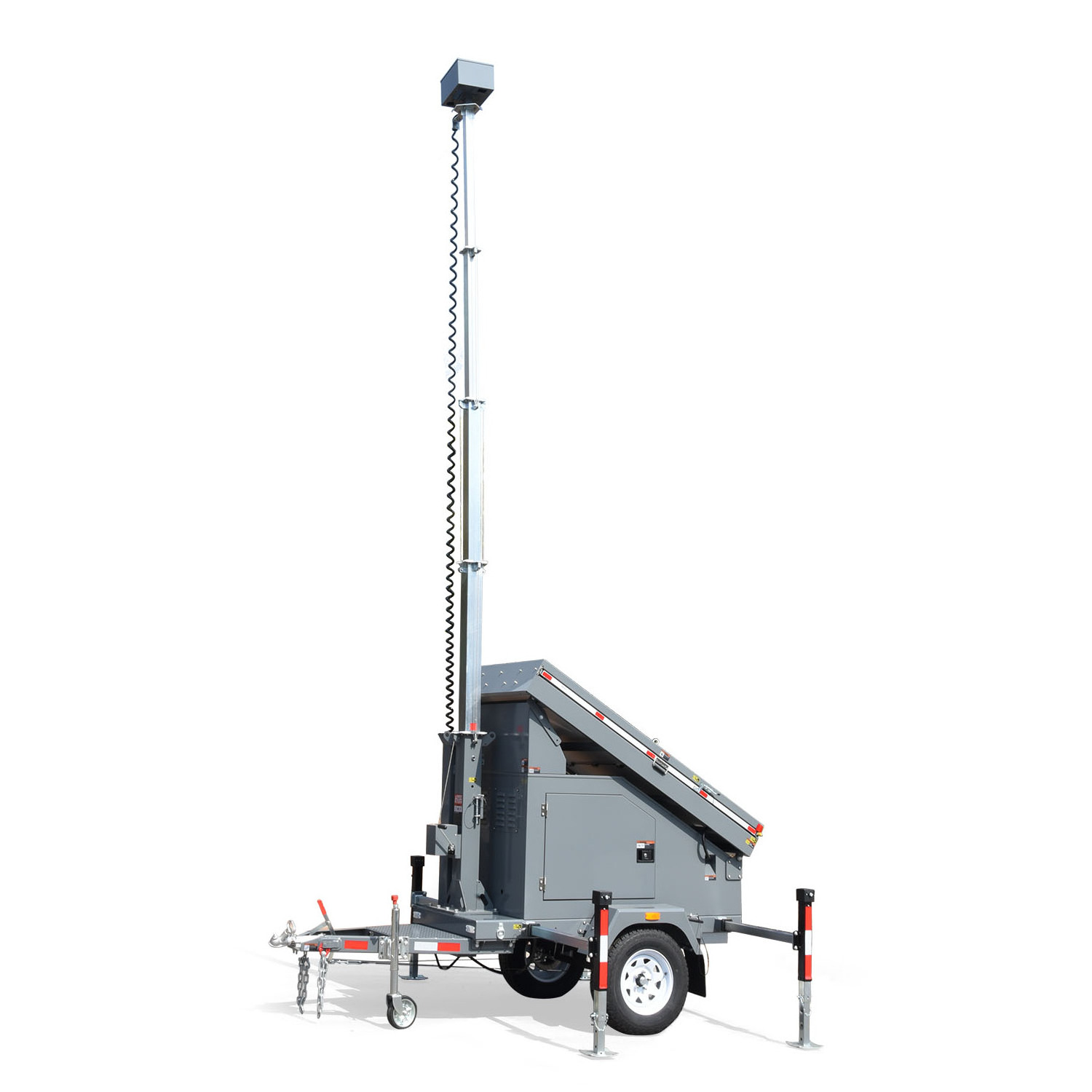 Solar Security Trailers Mobile Camera Trailer for Hotel Park Job Site