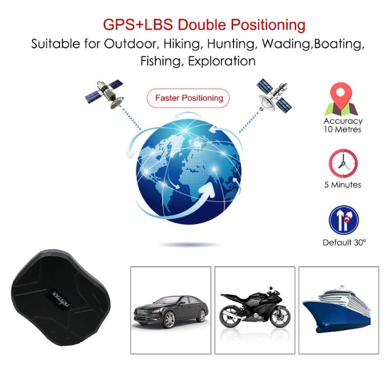 Smart Gps Tracker TK905 GPS+LBS Double Positioning Over-speed Alarm Gps Tracking Device Vehicle