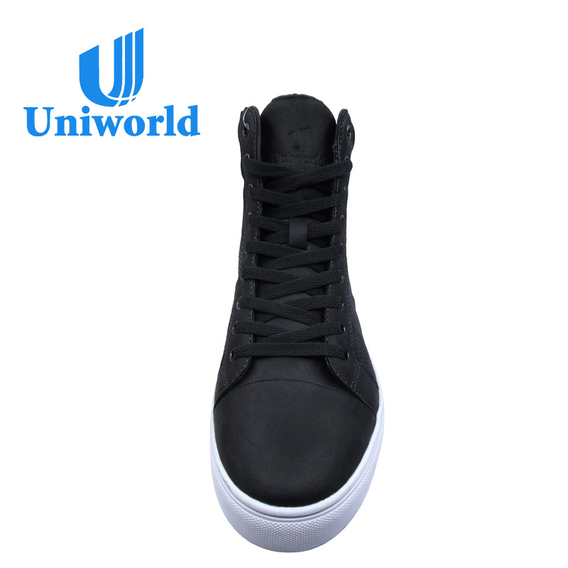 Uniworld Vietnam factory wholesale PU leather casual sports shoes men's skateboard shoes custom fashion men's brand sports shoes