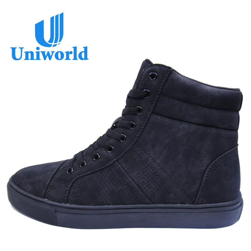 Uniworld Vietnam factory wholesale PU leather casual sports shoes men's skateboard shoes custom fashion men's brand sports shoes