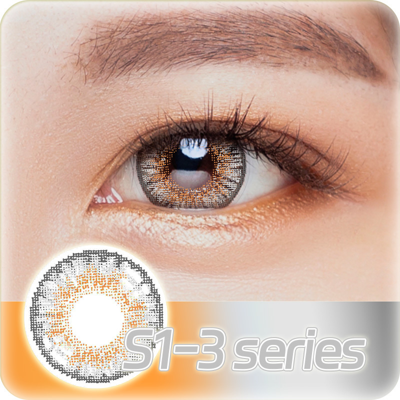 S1 Hot Sale High Quality Colour Contact Lenses 	Soft Contact Lenses in Green Brown Blue Grey  Wholesale Colored Contacts