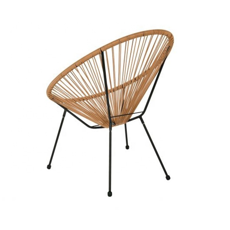 Rattan wicker furniture outdoor chair rattan egg chair Papasan dining rattan outdoor rope dining chair