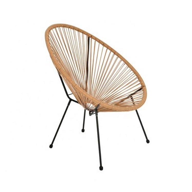 Rattan wicker furniture outdoor chair rattan egg chair Papasan dining rattan outdoor rope dining chair