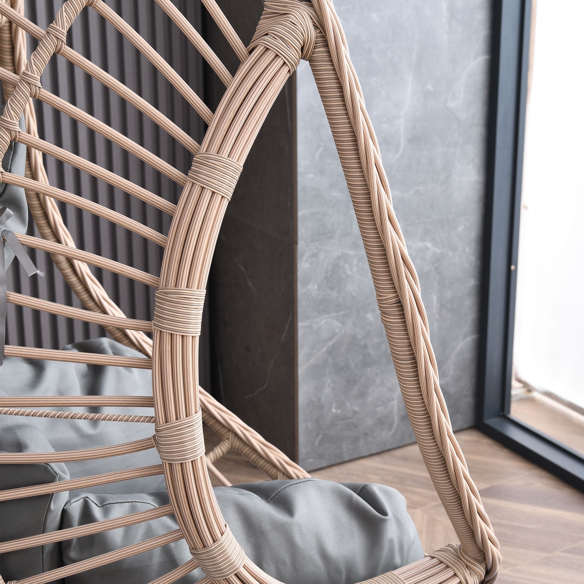 Rattan Patio Swings Chair Garden Basket Recliner Egg Swing Chair Garden Swing Chair Outdoor Furniture