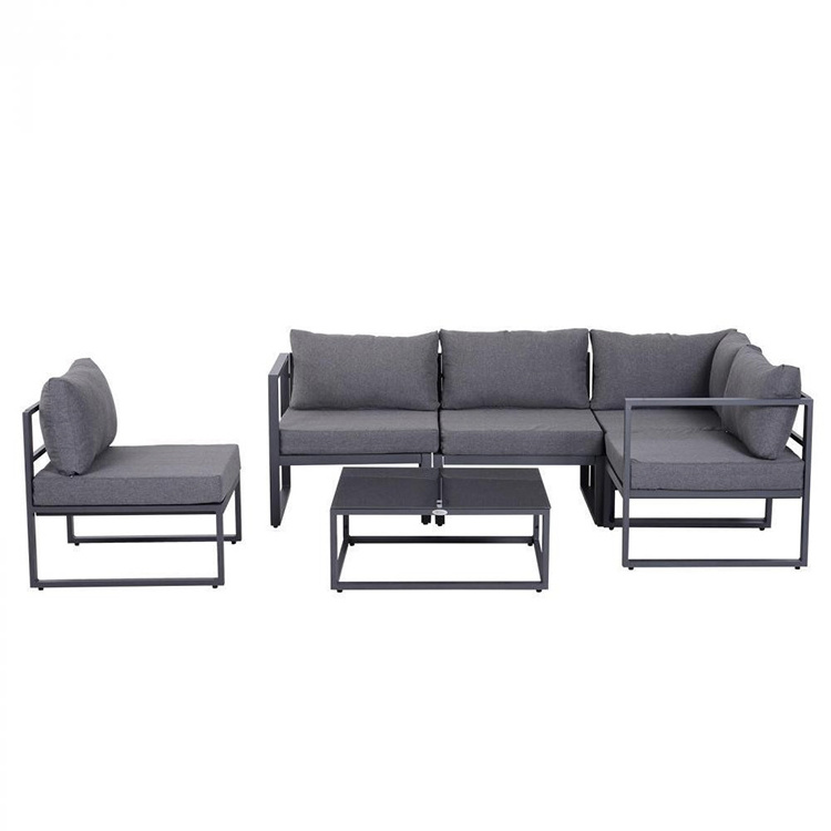 Aluminum garden sectional outdoor sofa furniture corner sofa