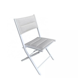 Aluminium  outdoor patio garden bistro folding sling chair for coffee for balcony