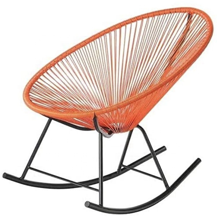 Modern Cadeiras Acapulco Outdoor Rocking Chair Indoor rattan rocker chair plastic beach lounge chair