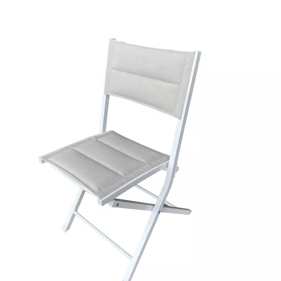 Aluminium  outdoor patio garden bistro folding sling chair for coffee for balcony