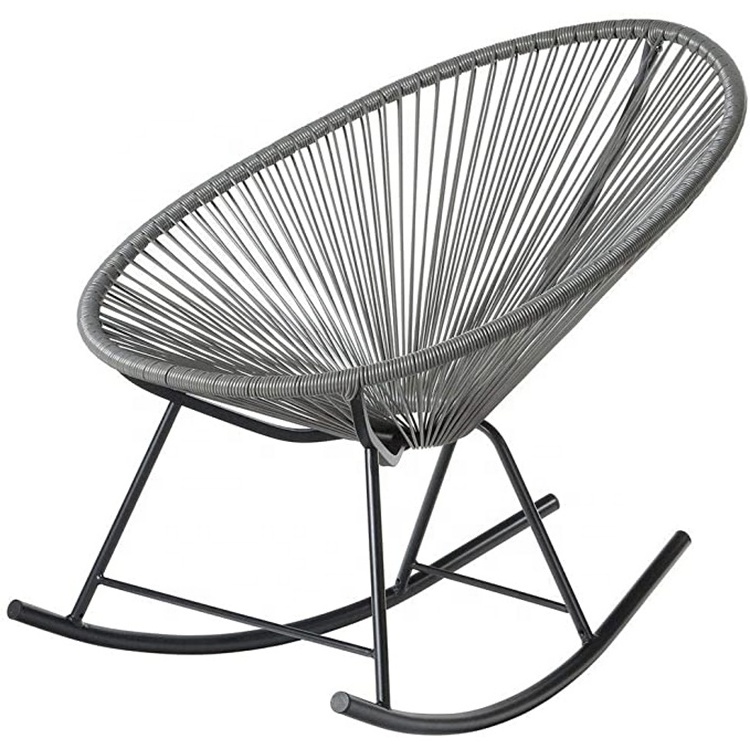 Modern Cadeiras Acapulco Outdoor Rocking Chair Indoor rattan rocker chair plastic beach lounge chair