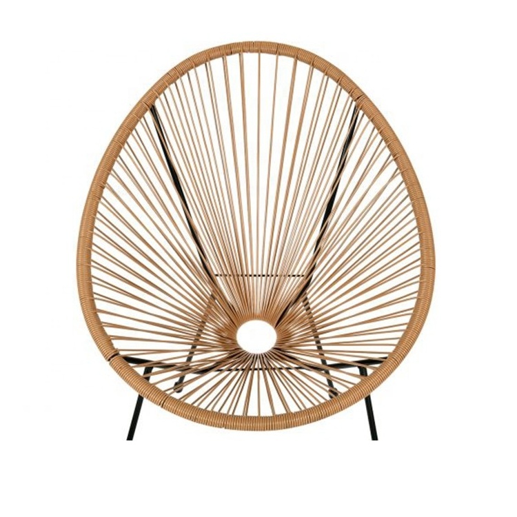 Rattan wicker furniture outdoor chair rattan egg chair Papasan dining rattan outdoor rope dining chair