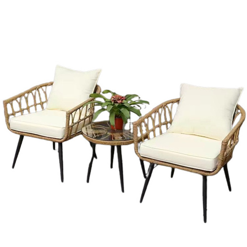 Outdoor Patio Bistro Chair Set Rattan Patio Garden Sets