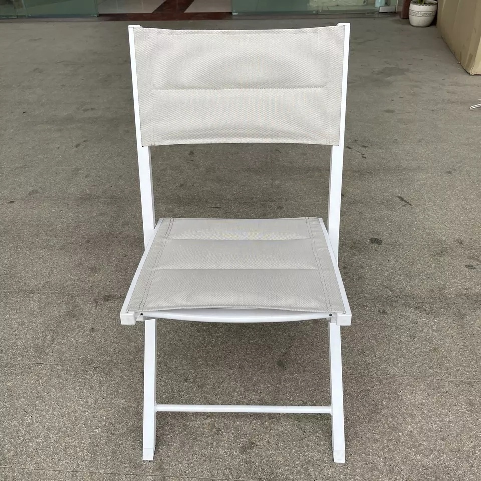 Aluminium  outdoor patio garden bistro folding sling chair for coffee for balcony