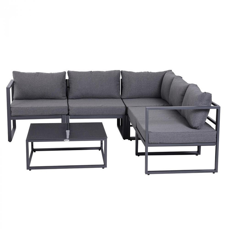 Aluminum garden sectional outdoor sofa furniture corner sofa