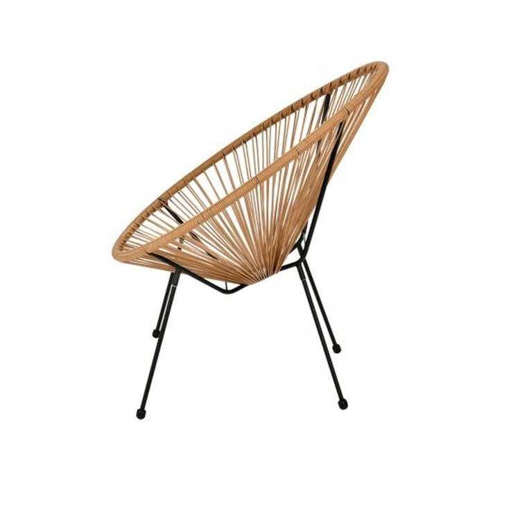 Rattan wicker furniture outdoor chair rattan egg chair Papasan dining rattan outdoor rope dining chair