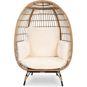 Wicker peacock rattan chair rattan swing hanging egg chair outdoor lounge chair luxury