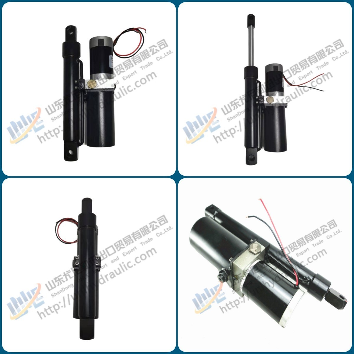 Agricultural Farm machine Top Link tractor truck long stroke 500mm 12V Pump hydraulic cylinder