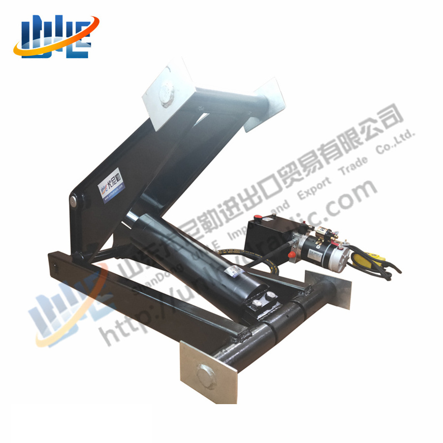 High quality dump trailer hydraulic scissor hoist lift kit with 12v dc hydraulic power unit truck hydraulic cylinder