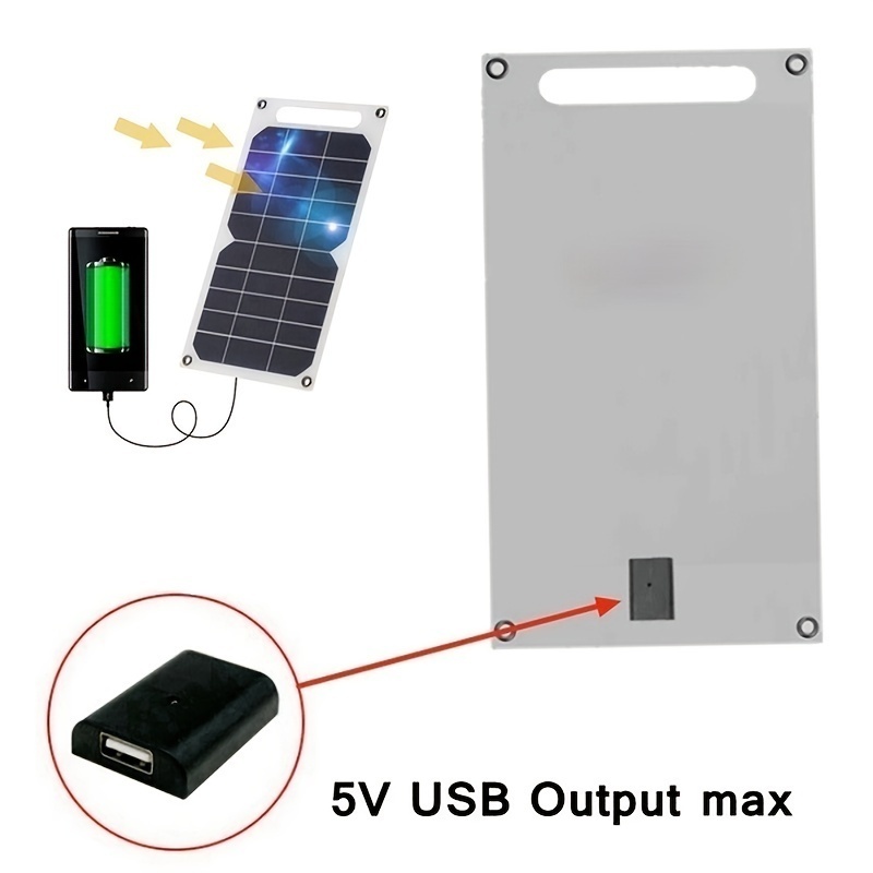 Portable Solar Panel Get 5v Usb Safe Charge Stabilize Battery Charger For Power Bank Phone Outdoor Camping Home