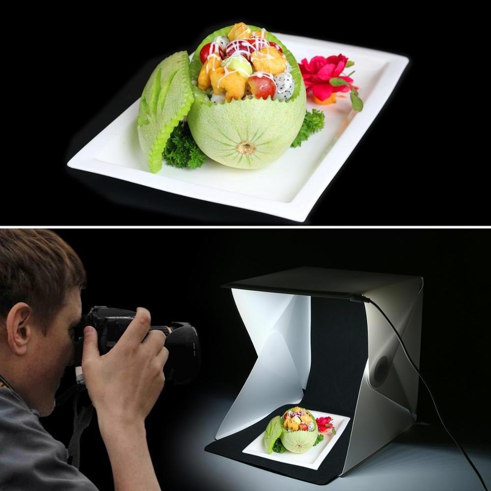 2023 40cm  Portable photo box studio with led light ,studio photo kit accessories for photography