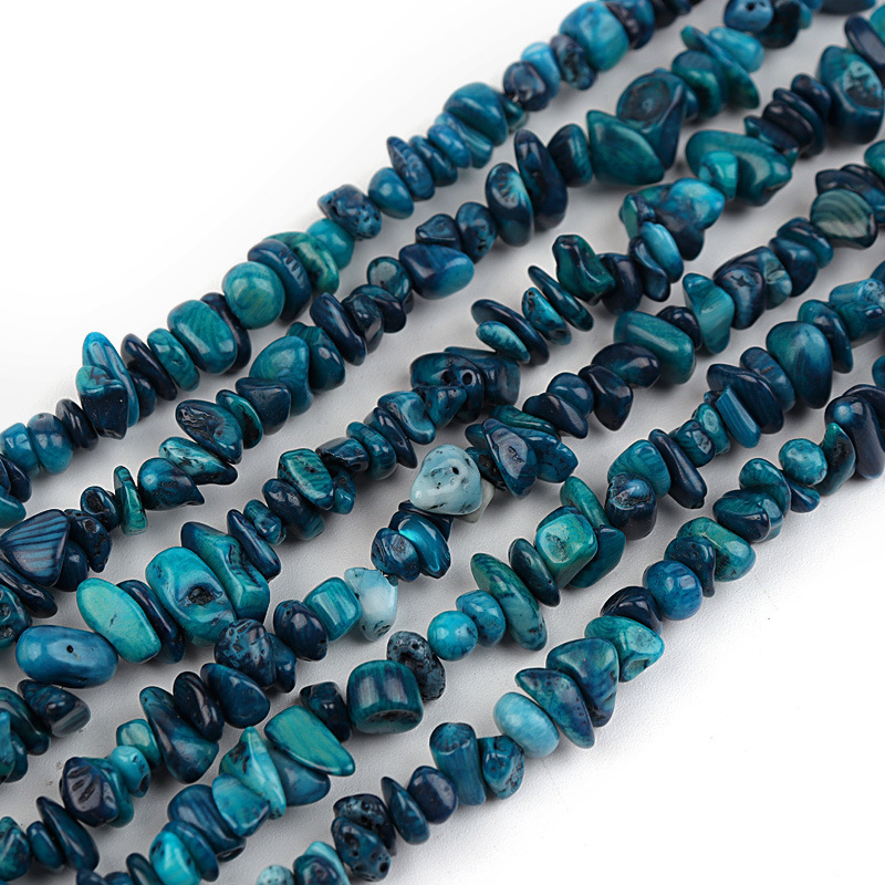 Stone Tumbled Irregular Chip Beads Coral Apatite Amazonite Stones Free form Stone Bead For Diy Jewelry Making