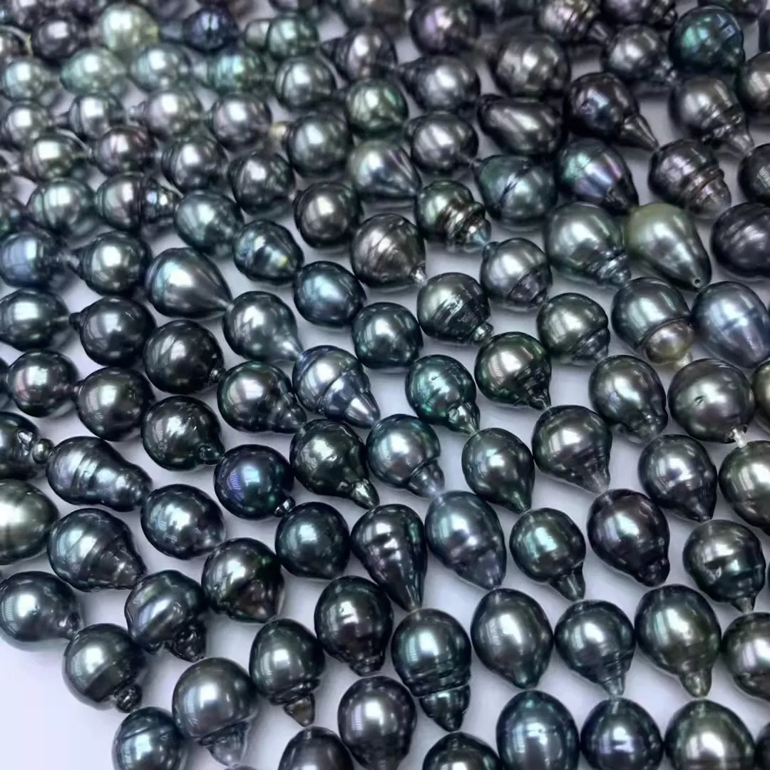 natural Peacock Blue Seawater Tahitian baroque pearl strong luster wholesale natural pearls for making jewelry