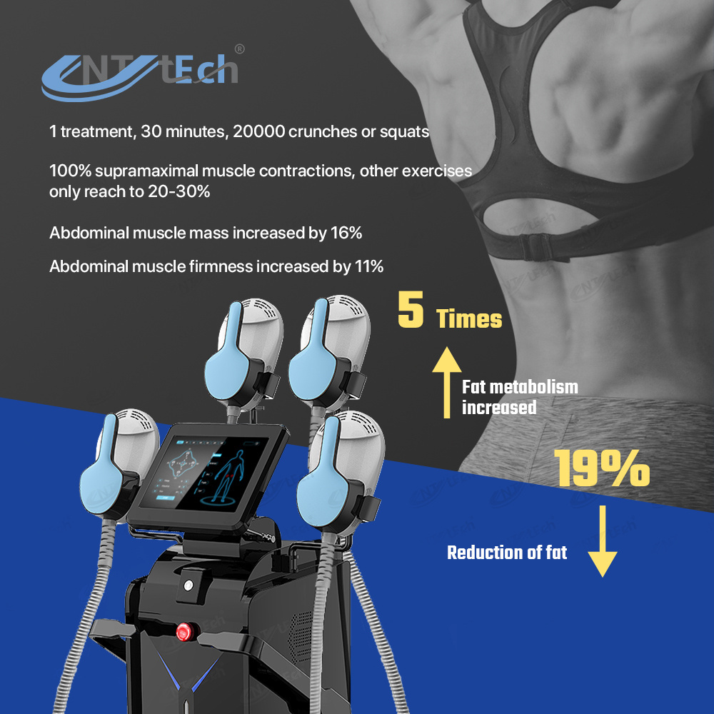 Aesthetic medicine 15 tesla ems muscle building stimulator machine EMS body sculpting shape