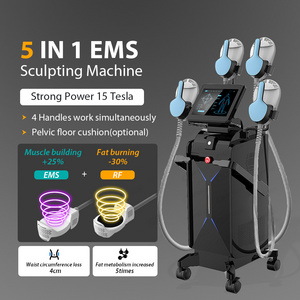 Non invasive  ems body slim Neo rf muscle building  7 tesla pelvic floor 4 handle ems body sculpting machine