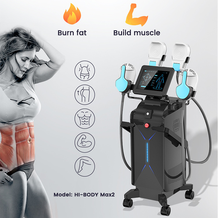 Factory direct 4 handle slim body slimming ems rf sculpting muscle building beauty machine