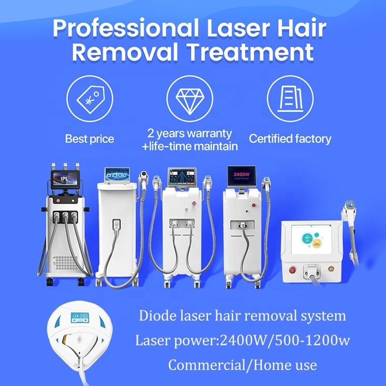 Multifunctional laser hair removal android system diode beauty spa equipment